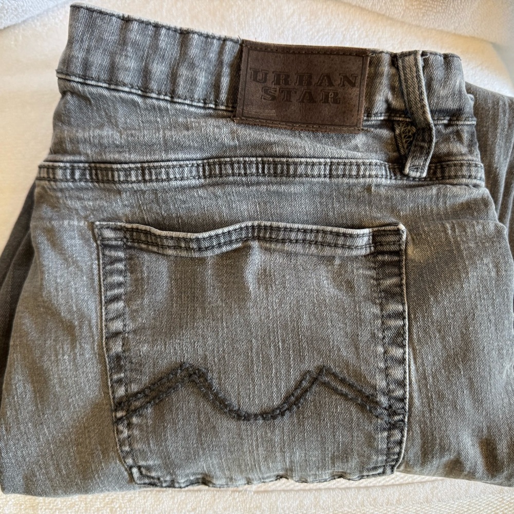 Urban Star Men's Straight Jeans — Gray